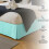Saia para cama de casal tamanho Queen (60x80 polegadas) com queda de 16 polegadas, em microfibra escovada. 5