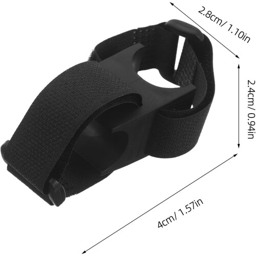 2pcs Ajustável bicicleta lanterna montar suporte com gancho-e-loop correia 1