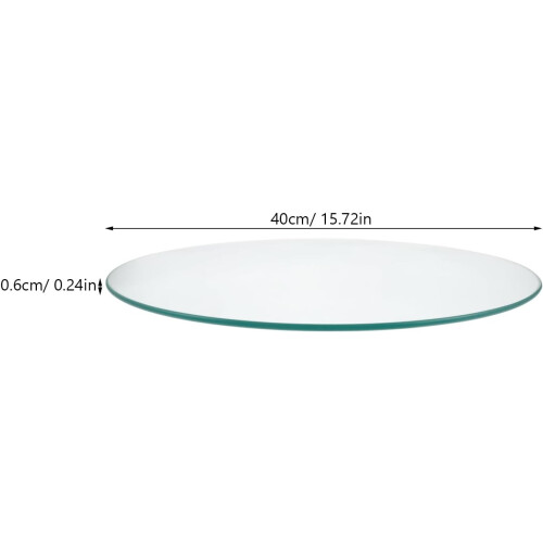 Thickened Tempered Round Glass Table Top Protector for Small Coffee and Dining Tables 2