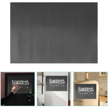 Black A4 Magnetic Dry Erase Board for Refrigerator, Small Magnetic Chalkboard Notepad