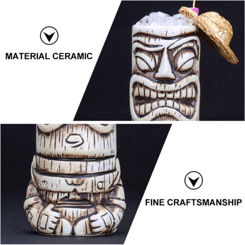 Ceramic 530ml Cocktail Cup Smooth Cup Mouth Round Creative Simple Good-Looking Design 2