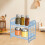 Επεκτεινόμενη Ράφι Αποθήκευσης Κουζίνας – 8,66x8,07 ίντσες, Μπλε 5