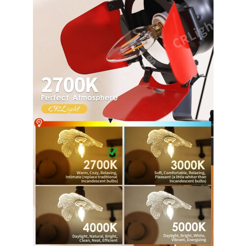 Λαμπτήρας κηροπήγιου E12 2700K Θερμό λευκό 250LM2W Συσκευασία 6 τεμαχίων 1
