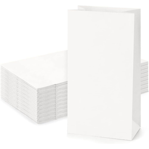 Τσάντες φαγητού από καφέ χαρτί kraft 5x3x9,5in100pack 1
