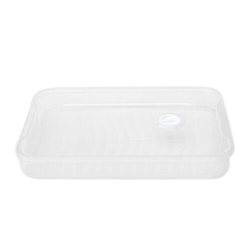 Contenitore per alimenti trasparente impilabile a 2 livelli, 21x31 cm 1