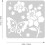 Set di 12 stencil a forma di farfalla e fiore per dipingere pareti e per il journaling. 2
