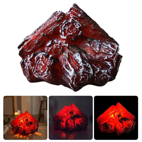 Genopladelig LED-kullampe med flammeeffekt 1