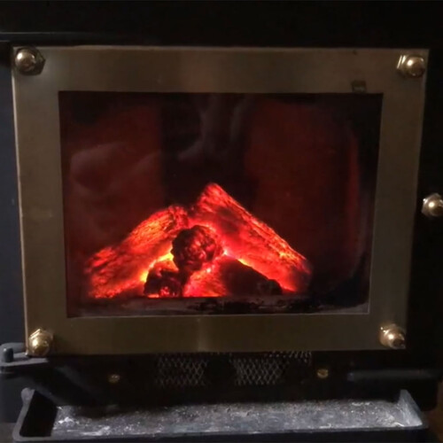 Genopladelig LED-kullampe med flammeeffekt 2