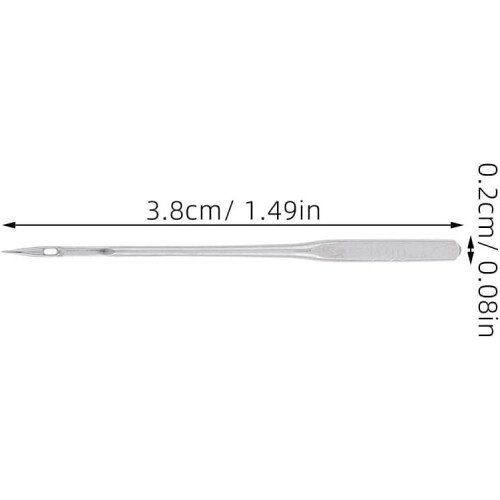60pcs Heavy Duty Sewing Machine Needles Steel Threading Tools Suitable 1