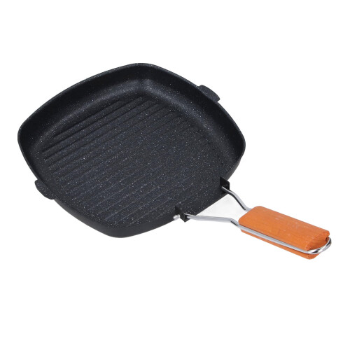 Maifan stenen grillpan, vierkant, 10,6 inch 1
