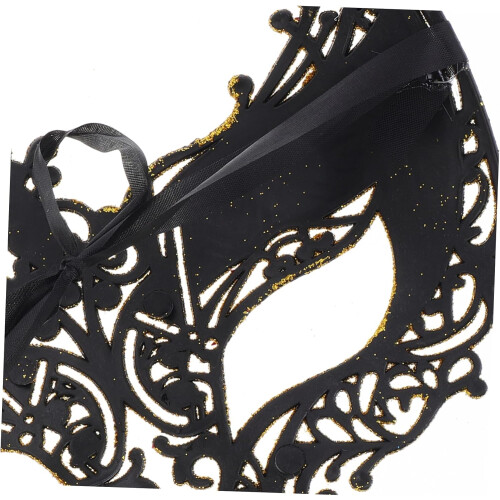 Μάσκα Masquerade Fox για γυναίκες με γκλίτερ, ελαφριά πλαστική μάσκα καρναβαλιού