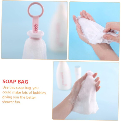 2pcs Facial Foaming Nets Soap Holder with Comfortable Texture and Can Be Hung Feature 1