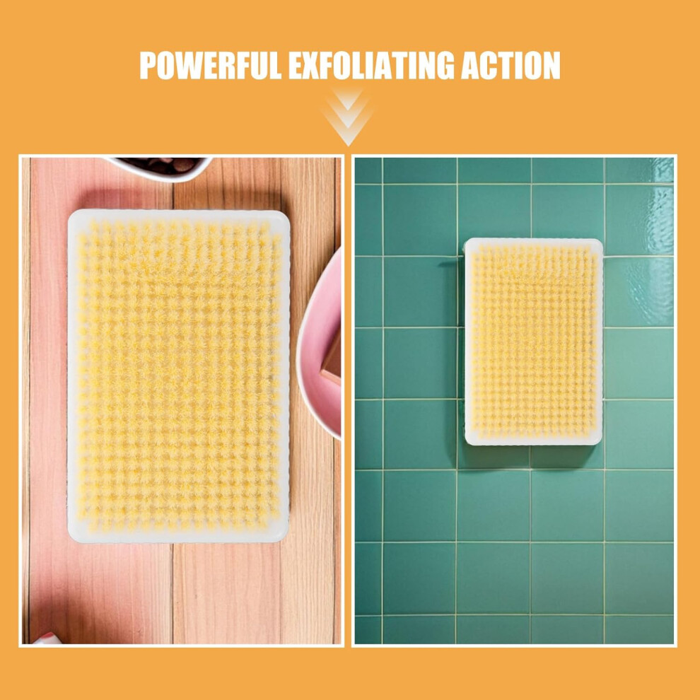 Hkhbjs 2Pcs Back Scrubber For Shower Wall Exfoliating Scrub Pad Massage Tool No Hand Needed Soft Bristles For Home Relaxing Spa