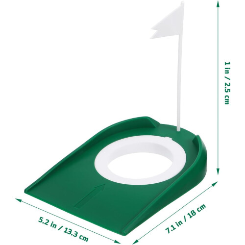 Golf Putting Cup Set with Flags - Indoor Outdoor Practice Putting Aid 1