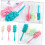 Back Cleaning Brush 3pcs Set Long Handle Soft Bristle Bath Body Brush 3