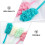 Back Cleaning Brush 3pcs Set Long Handle Soft Bristle Bath Body Brush 7