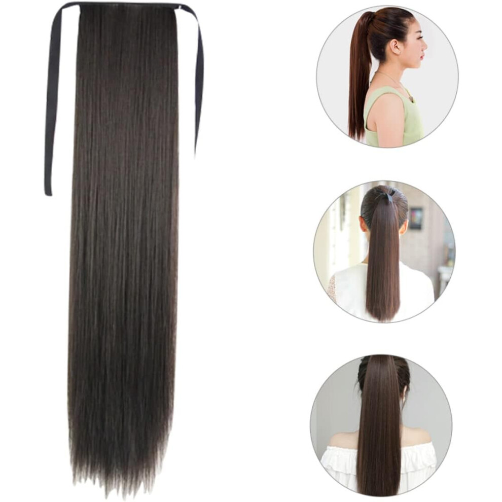 Hkhbjs Synthetic Long Straight Ponytail Extension Hair Wig Women Hair Accessories