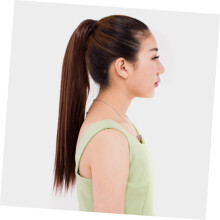 Synthetische lange, glatte Pferdeschwanz-Verlängerungsperücke für Damen, Haaraccessoires