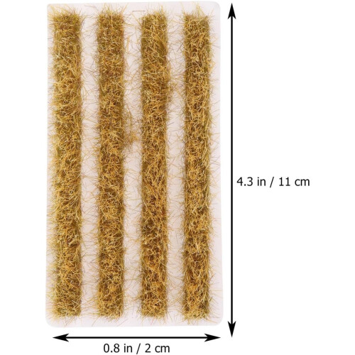 Miniature Rice Field Grass Model DIY Sand Table Static Grass Strip for Landscape Décor 1