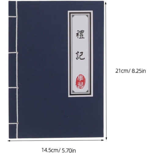 5pcs Ancient Chinese Calligraphy Notebook Set, Vintage String-Bound Journals with Blank Pages 1
