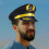 Καπέλο Pilot Captain με χρυσό κεντημένο περίγραμμα από πολυεστέρα με μεγάλο γείσο Cosplay 5