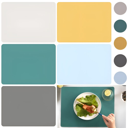 Ensemble de 2 tapis de comptoir en silicone – Résistants à la chaleur, 2