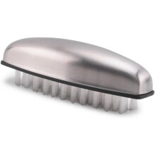 2 Stück Nagelreinigungsbürsten aus Edelstahl und Nylon für die Heim-Pediküre, zum Reinigen der Hände von Nagelstaub und Käfern