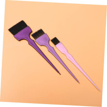 Hair Dyeing Tool Set 3pcs Purple Hair Coloring Dyeing Applicators Large Medium Small Sizes Salon Barber Accessories
