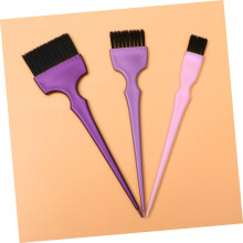 Haarverfset 3-delig paars haarverfapplicators in grote, middelgrote en kleine maten. Salon- en kappersaccessoires.