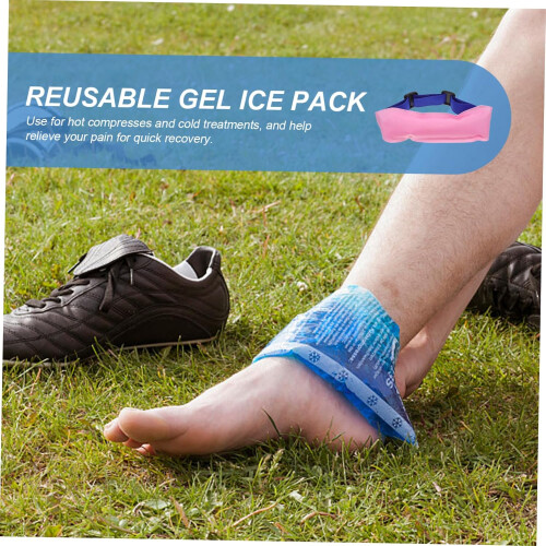 Gel Ice Pack Headband Adjustable Hot Cold Compress Belt Physical Cooling Therapy 1