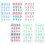 24Pcs False Nail Tips Cartoon Press-On Manicure Nails for 6 Boxes for Assorted style 8