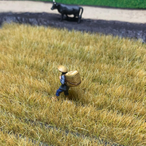 87 Scale Plastic Wheat Field Landscape Decor for Sand Table DIY Model Railway Scenery 2