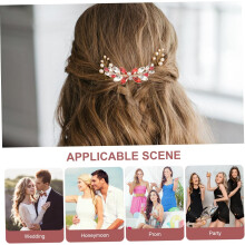 Bruidshaarkam met strasssteentjes voor aan de zijkant, elegant haaraccessoire voor vrouwen