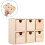 Rustic Wooden Tabletop Drawer Organizer with 6 Mini Drawers, Ample Space 8