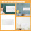 4pcs Removable Static Whiteboard Sheets 30cm x 60cm Wall Whiteboard Paper 3