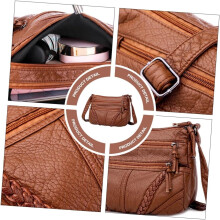 Große, weiche Leder-Umhängetasche für Damen – modische Messenger-Tasche, vielseitig einsetzbar, ideal für jeden Tag