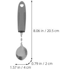 Shake Adaptivní stolní nádobí Lžíce Vidlička pro seniory s postižením Přenosné ergonomické příbory Protiskluzová funkce