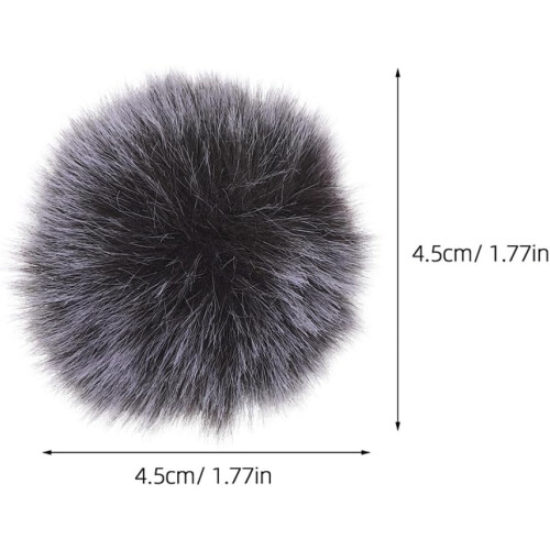 Microphone Windshield 4Pcs Furry Windshield Covers Soft Sturdy Mini Mic Protector for Outdoor Lavalier Use 1