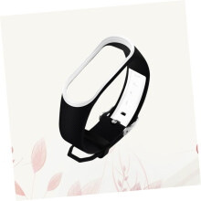 Zweifarbiges Silikon-Armband, flexibles Uhrenarmband, Zubehör kompatibel mit Fitness-Trackern