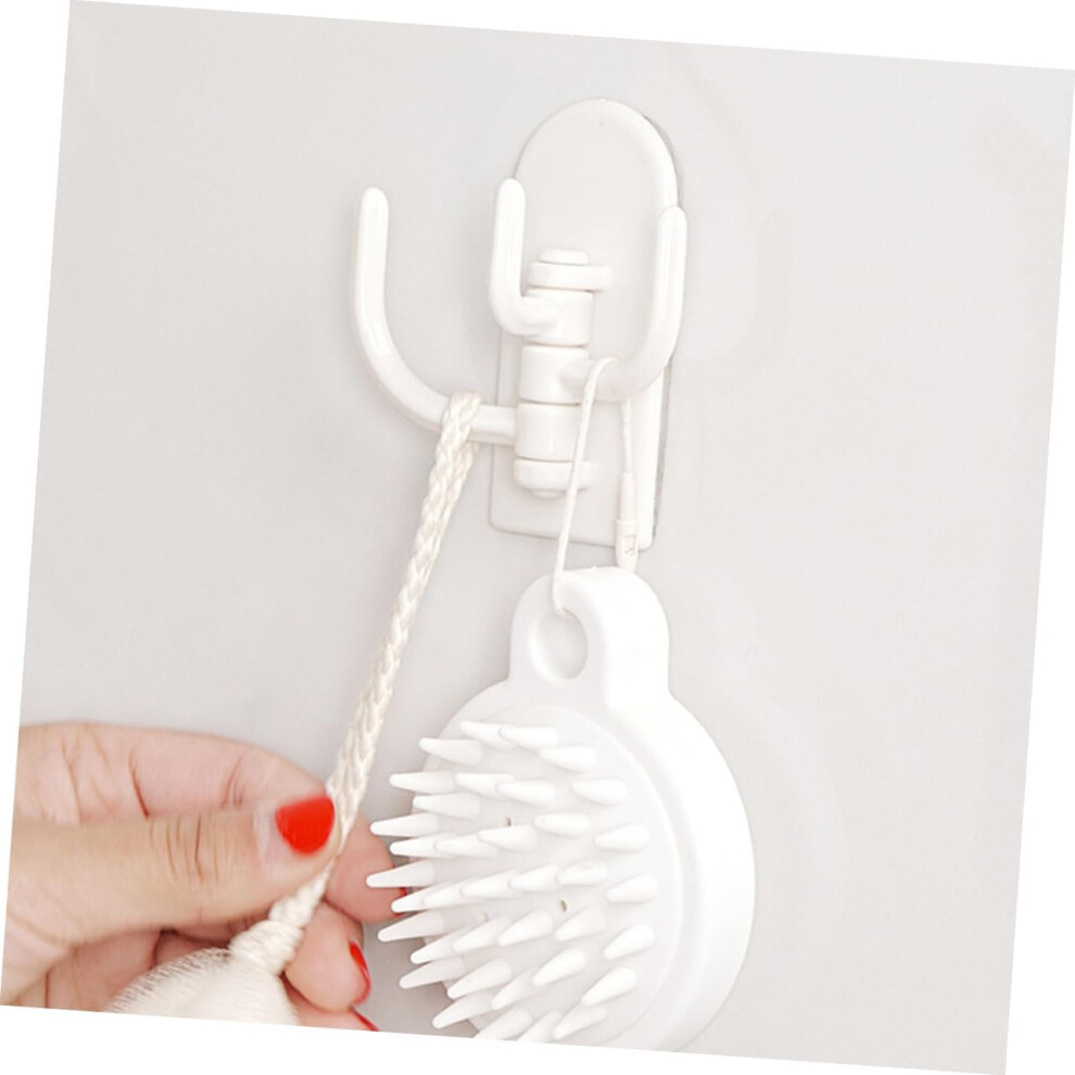 4Pcs Rotatable Storage Hooks Over Door Hooks Plastic Cabinet Hanging Holder For Kitchen Clothes Hanger 5455468290022