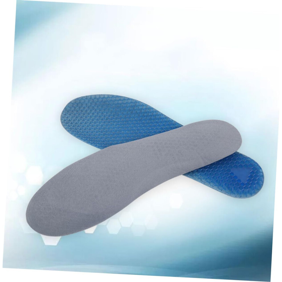 Hkhbjs 2Pairs Silicone Gel Honeycomb Insoles For Shoes Sports Running Athletic Shoe Pad Inserts Cloth Insole S