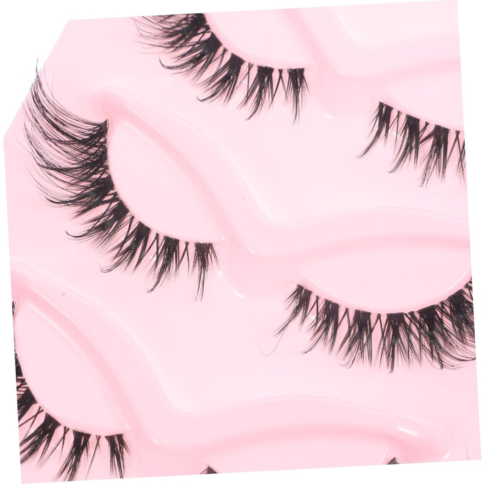 Hkhbjs Light 5Pairs Fake Eyelashes Artificial Lashes For Makeup Bulk Lashes Strip Eye Extension For Cat Eye Look
