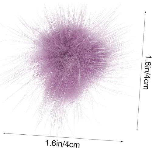 6pcs Fluffy Pompom Nail Decors Cute Removable Nail Art Decorations 1