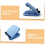 Adjustable Blue Calf Stretch Board for Leg Stretching, Foldable Home Exercise Board for Calves 7