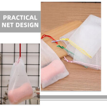 40pcs Soap Mesh Bags for Foaming and Drying Pe Soap Pouch for Bar Storage Exfoliating and Cleaning for Handmade and Shampoo Bars