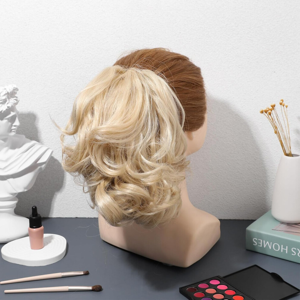 Hkhbjs Ponytail Extension Clip Hair Curly Synthetic Hair Extensions For Women Easy To Use Natural Look Design