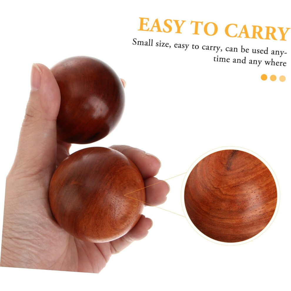 Hkhbjs 2Pcs Wooden Hand Massage Balls For Physiotherapy Sessions And Muscle Pain Relief