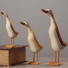 3-teiliges Set Tierskulpturen aus Holz, kreative Holzdekoration mit glatten Kanten