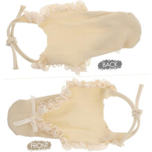 Schnürsocken mit Spitzenbesatz und Schmetterlingsknoten für Damen, lässig und alltagstauglich. Atmungsaktiv.