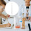 100Ml Plastic Graduated Measuring Cylinder with Hexagonal Base and Wide Rim 5